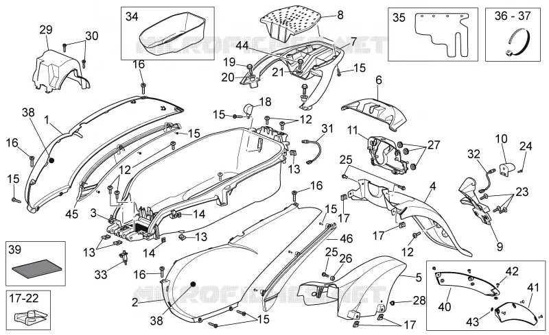 Rear body