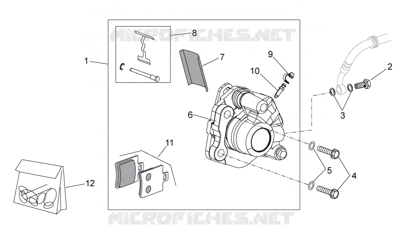 Front brake caliper