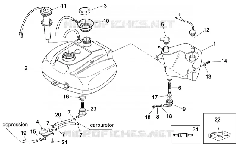 Oil and fuel tank