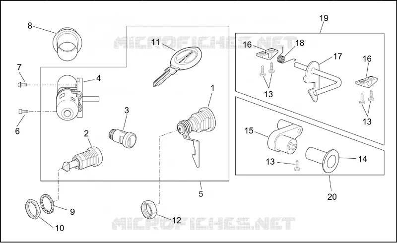 Lock hardware kit