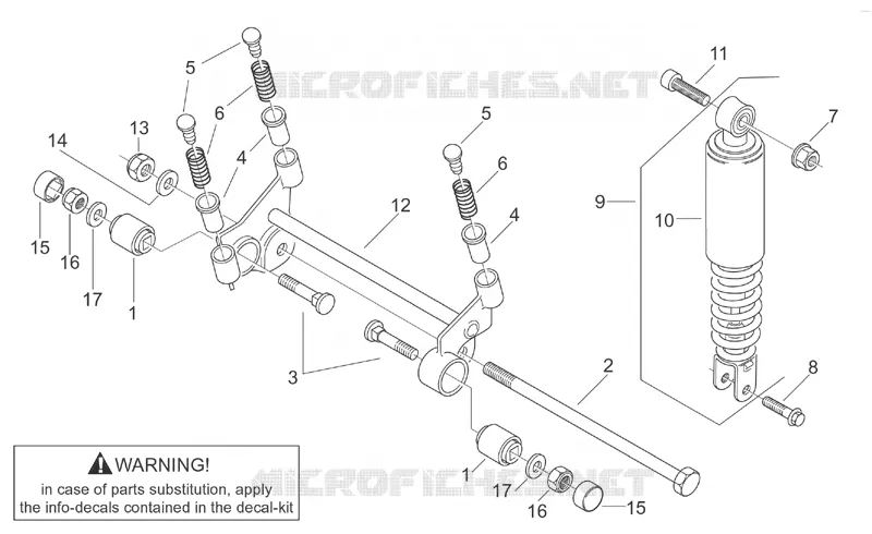 R.shock absorber-connect. Rod