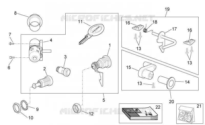 Decal - Lock hardware kit