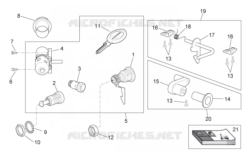 Decal - Lock hardware kit