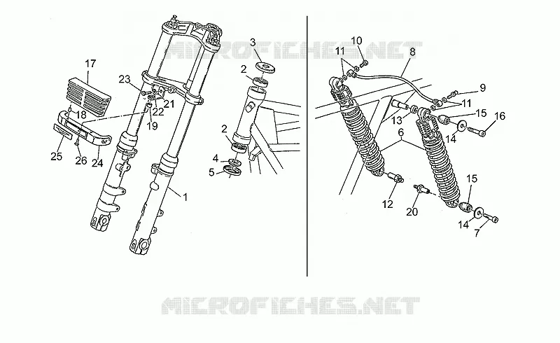 Front/rear shock absorber