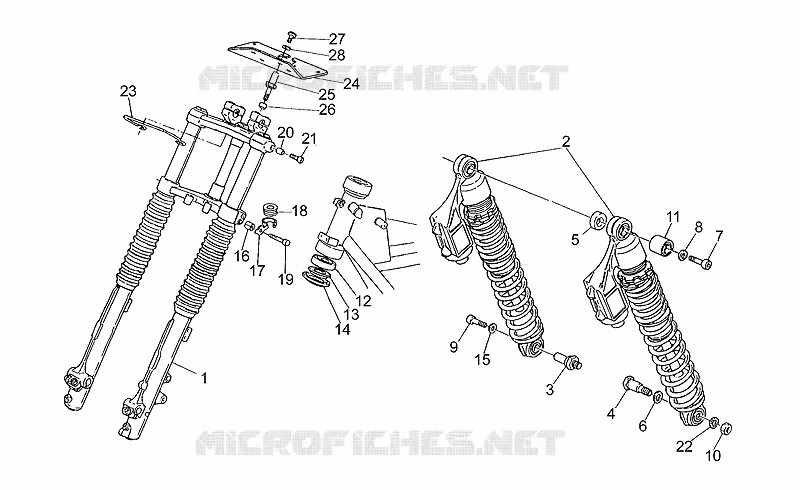 Front/rear shock absorber