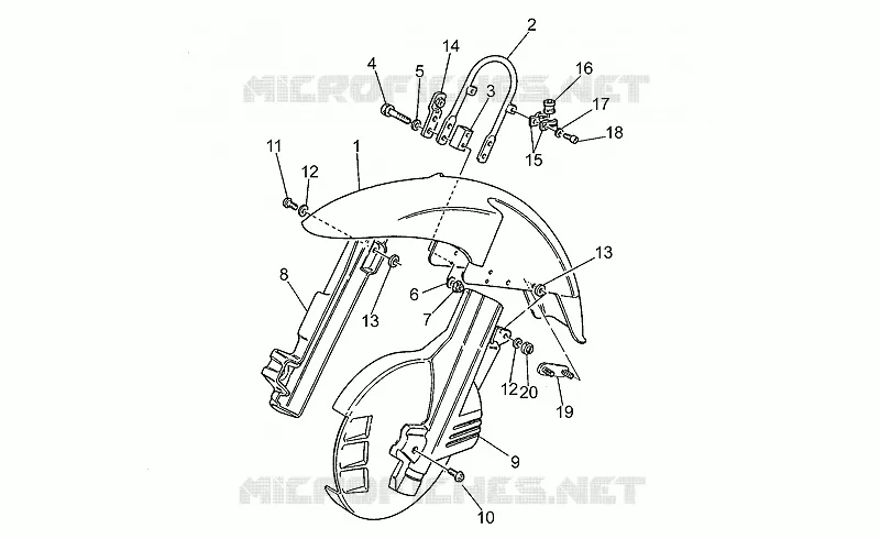 Front mudguard