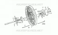 Rear wheel, spokes