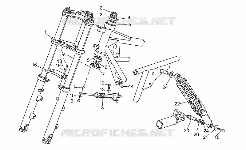 Front/rear shock absorber