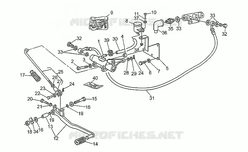 Rear master cylinder