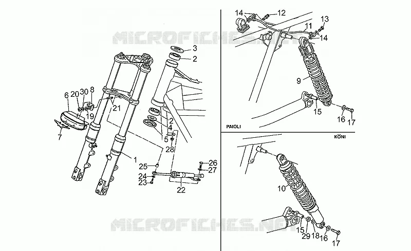 Front/rear shock absorber