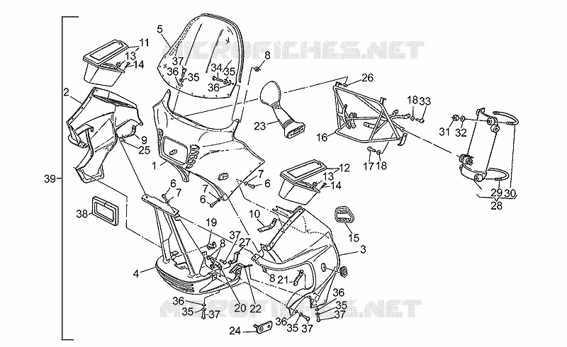 Fairing 850T5 Carab.1989