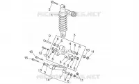 Connecting rod - rear shock abs.