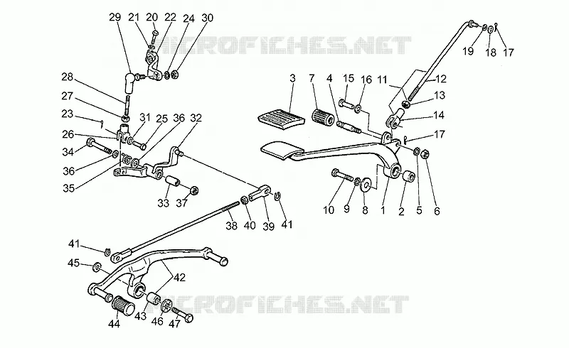 Brake-gear lever