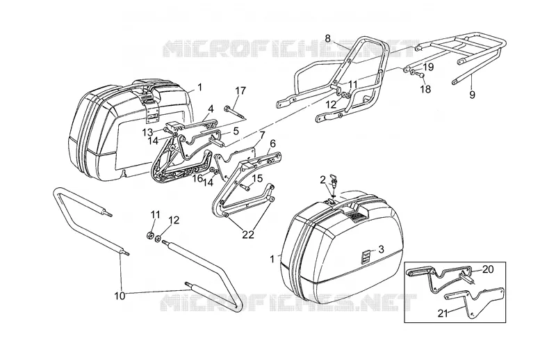 Saddlebags-rear bumper,2nd s.