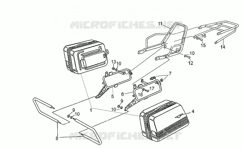 Saddlebags-rear bumper,1st s.