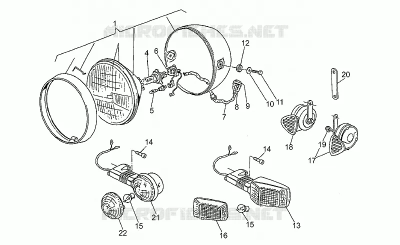 Headlight-Horn