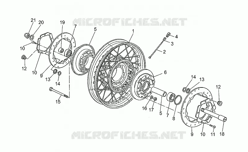 Front wheel, spokes