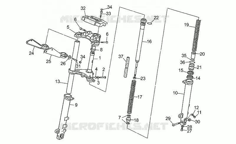 Front fork, 1st series