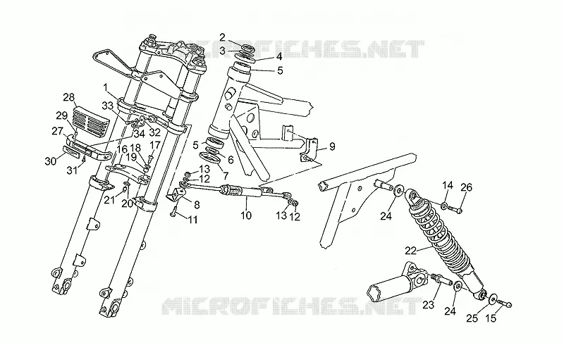 Front/rear shock absorber