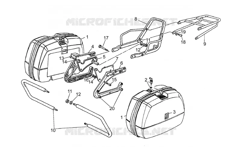 Saddlebags-rear bumper