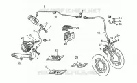 Front LH/rear brake system