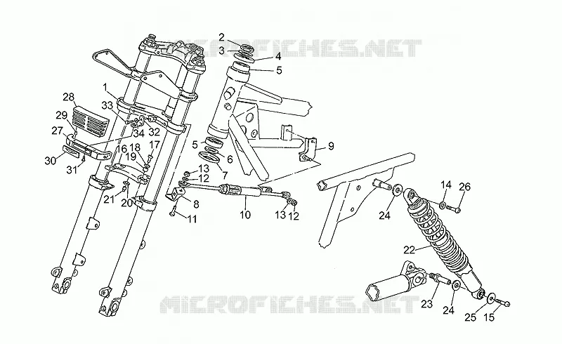Front/rear shock absorber