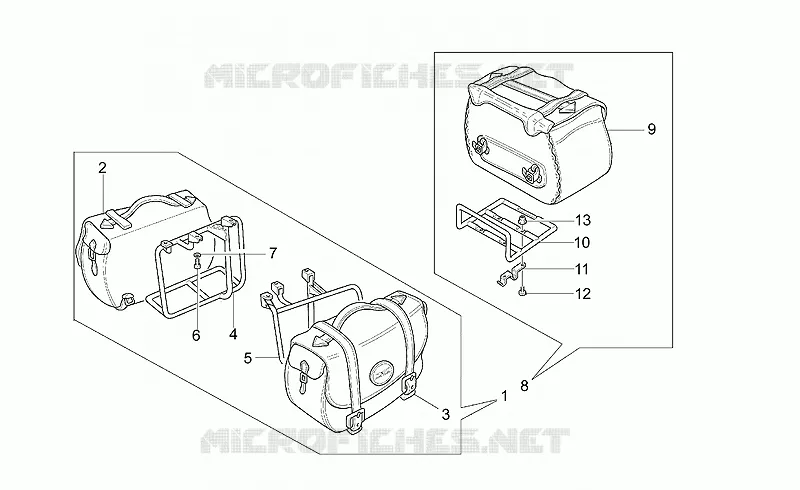 Optional leather side cases