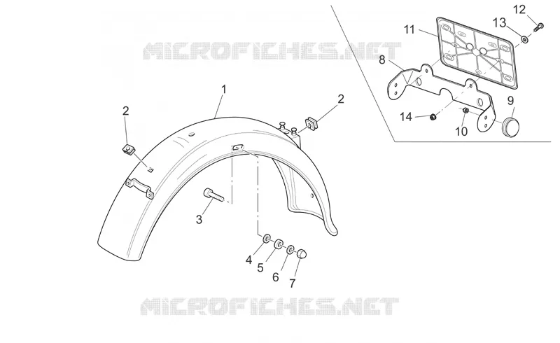 Rear mudguard