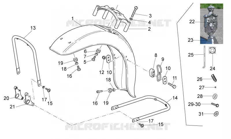 Front mudguard