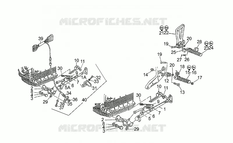 Foot rests - Lateral stand