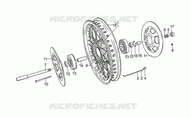 Front wh, spokes, 1st series