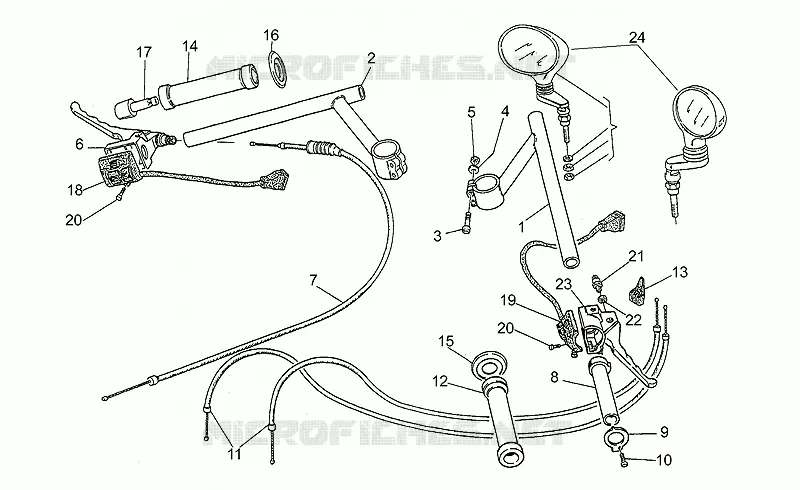 Handlebar-controls, 1st series