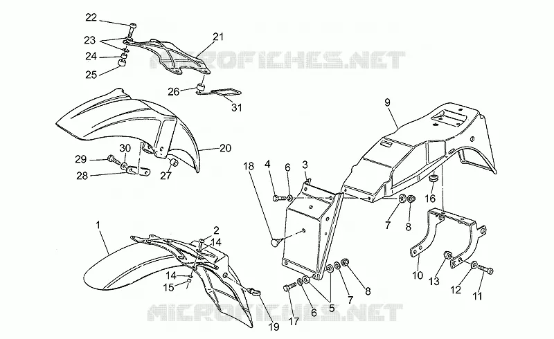 Front/Rear mudguard