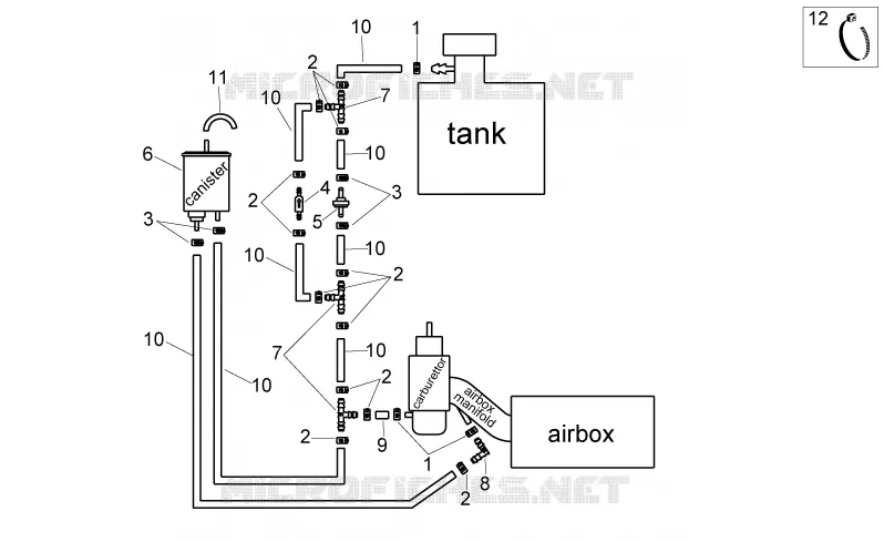 Fuel vapour recover system