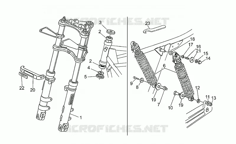 Front/rear shock absorber