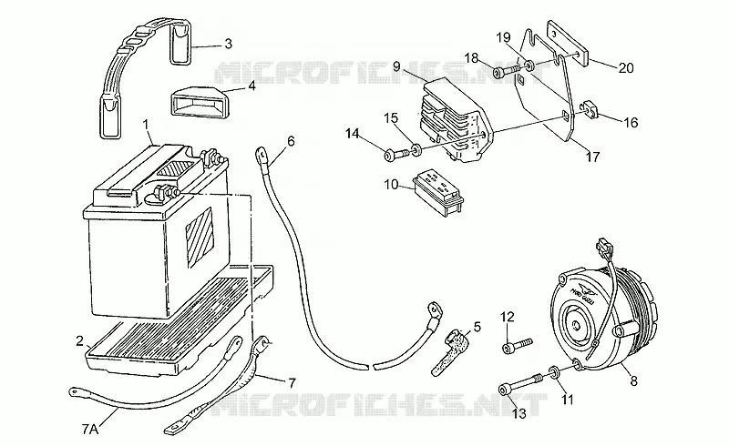 Saprisa battery - alternator