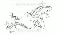 Front/rear mudguards