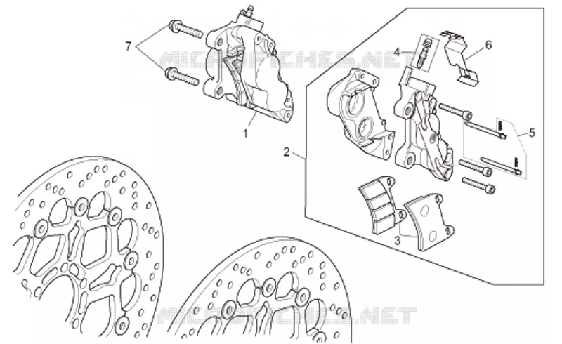 Front brake caliper