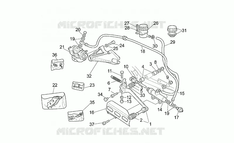 Rear brake system