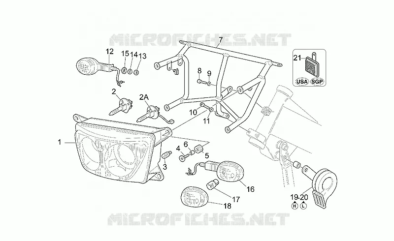 Headlight-Horn