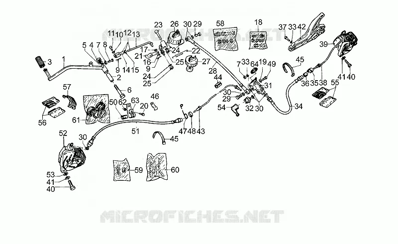 Front LH/rear brake system
