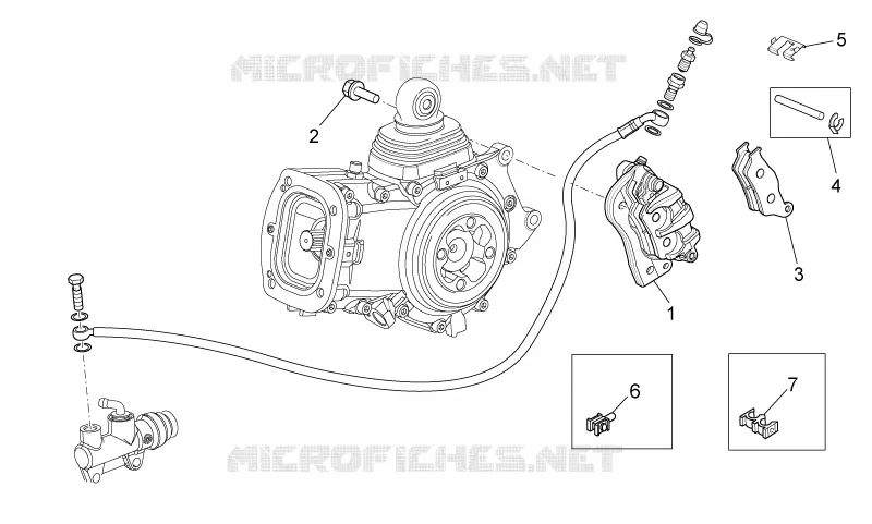 Rear brake caliper