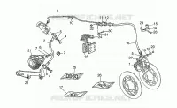Front LH/rear brake system