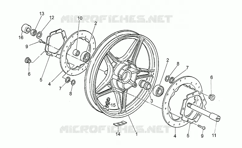 Front wheel, alloy