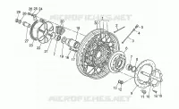 Rear wheel, spokes