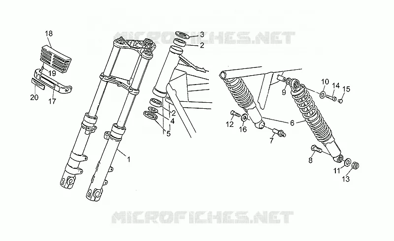 Front/rear shock absorber