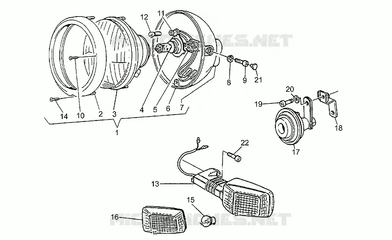 Headlight-Horn