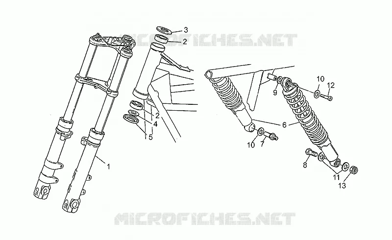 Front/rear shock absorber