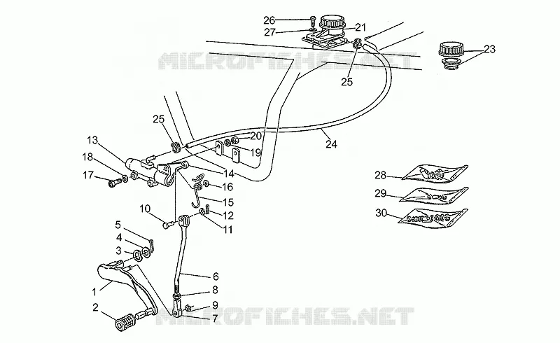 Rear master cylinder