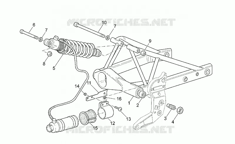 Rear shock absorber